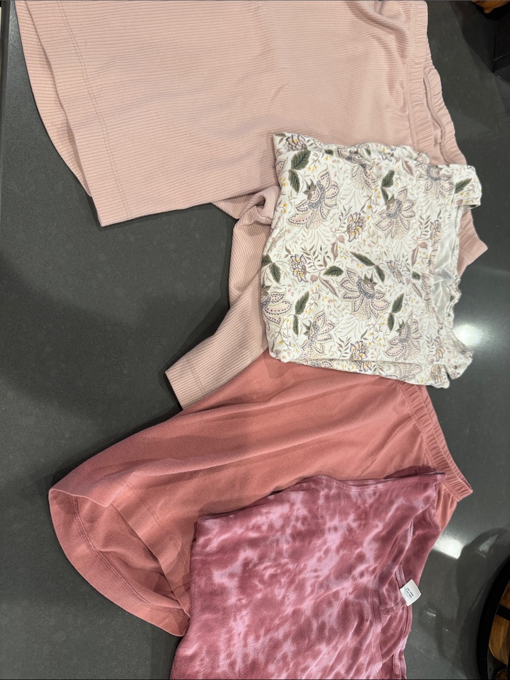 Two sets of Old Navy bike shorts and swing tanks sz L/XL